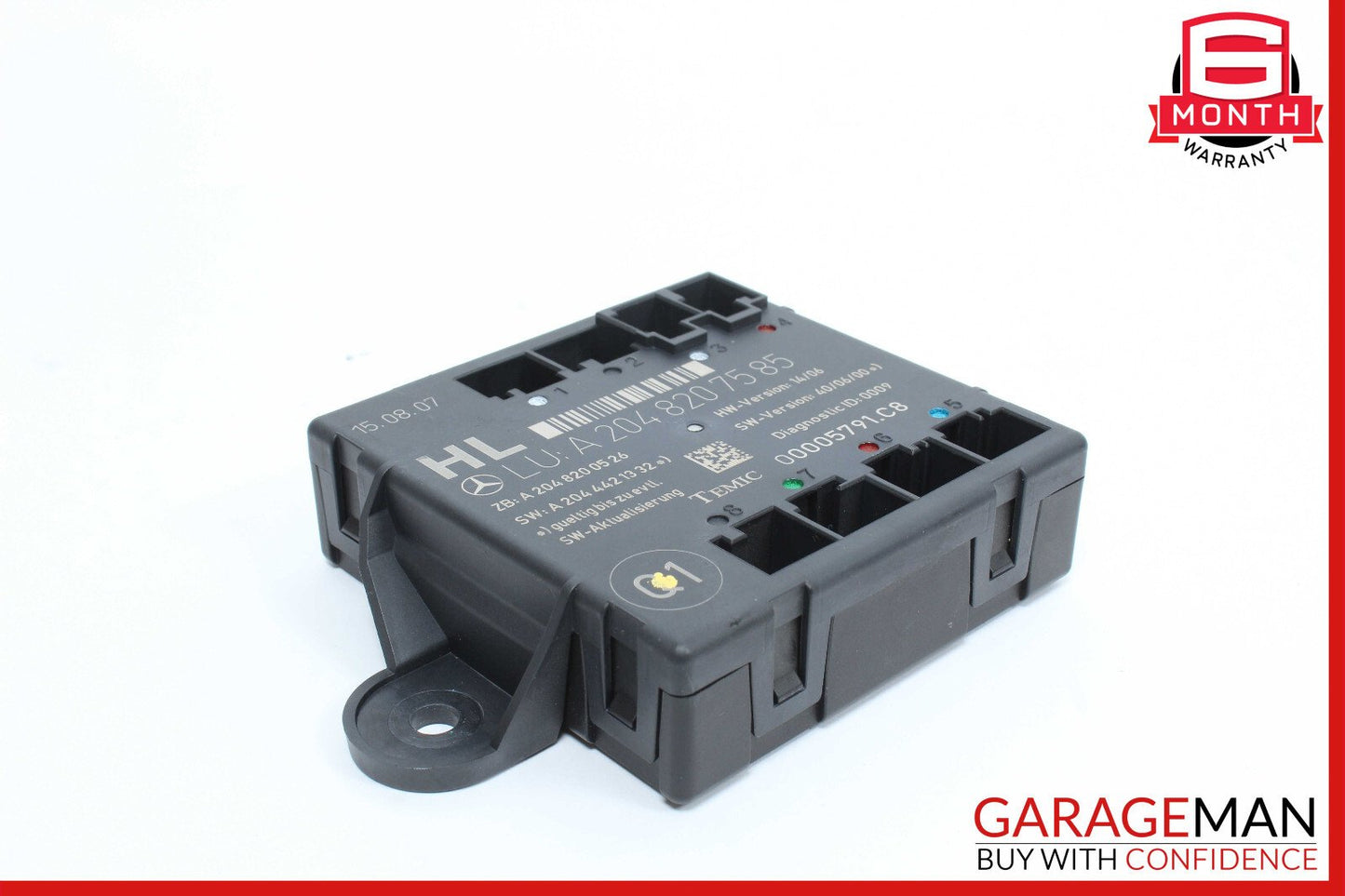 08-14 Mercedes W204 C300 C350 Rear Left Side Door Control Module 2048207585 OEM
