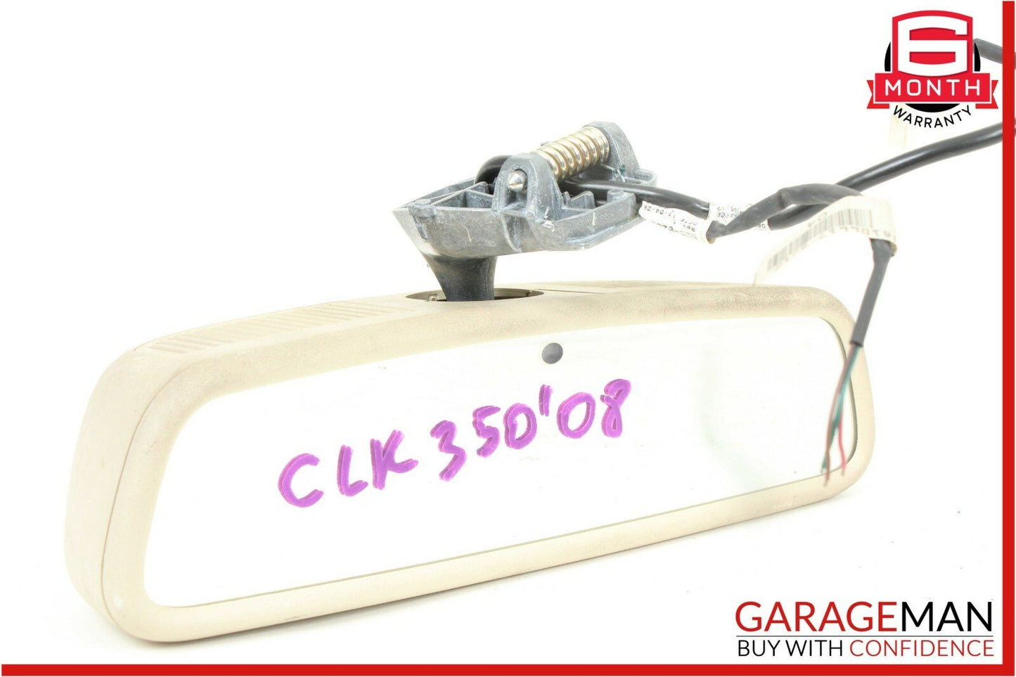 07-09 Mercedes W209 CLK350 CLK550 CLK63 AMG Interior Rear View Mirror Beige OEM