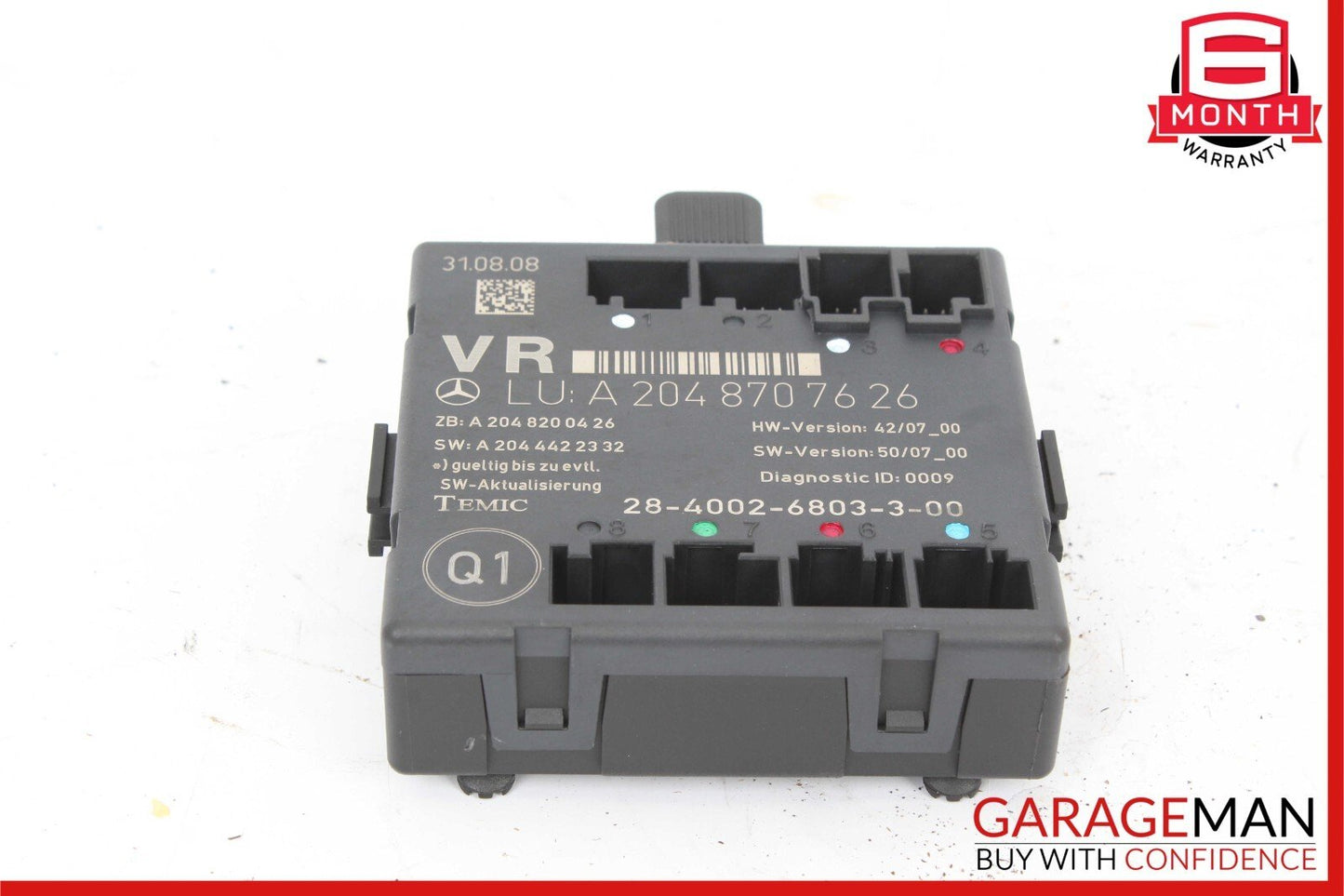 09-15 Mercedes X204 GLK350 Front Right Passenger Side Door Control Module Unit