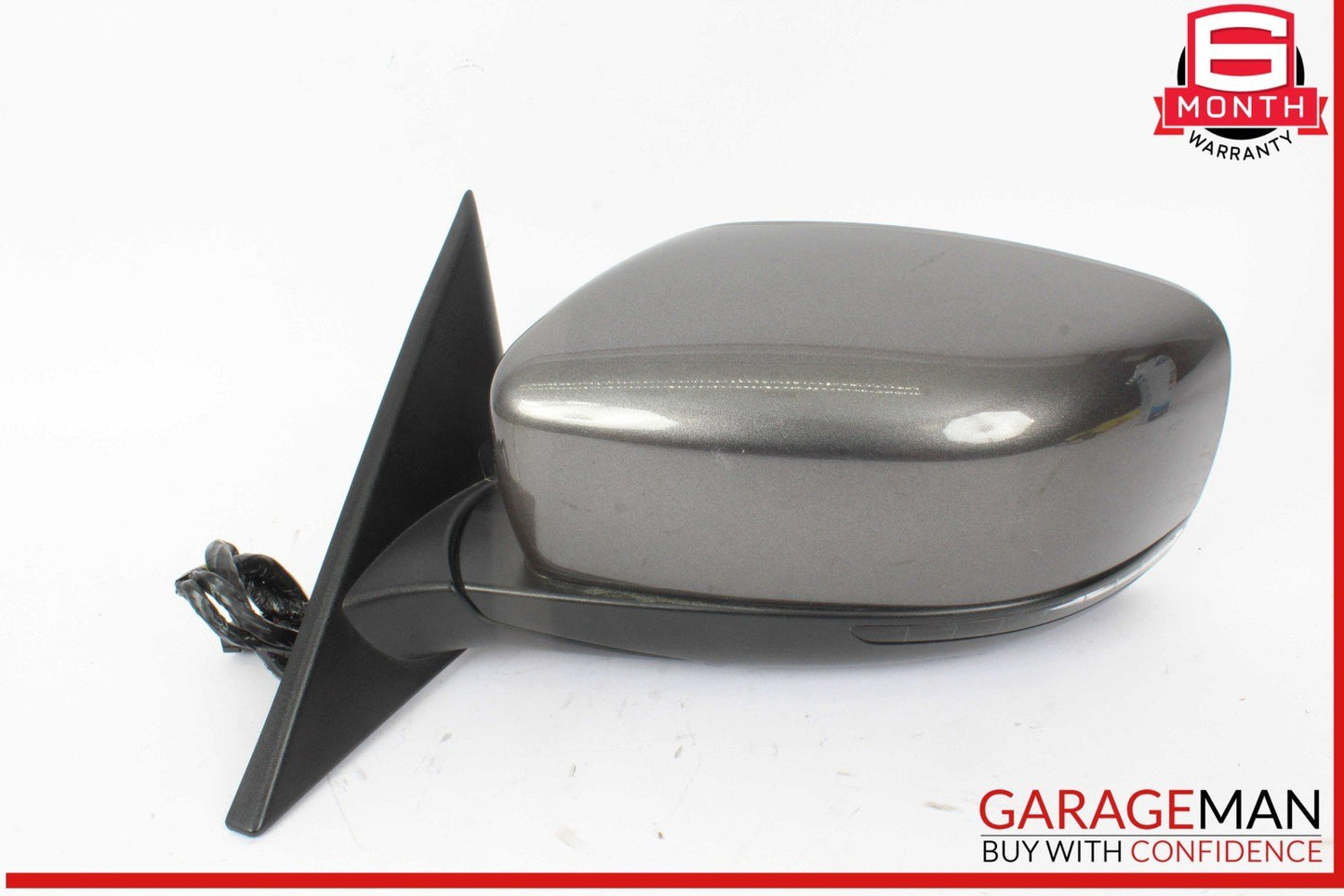14-17 Maserati Ghibli Front Left Driver Side Door Rear View Mirror Gray OEM