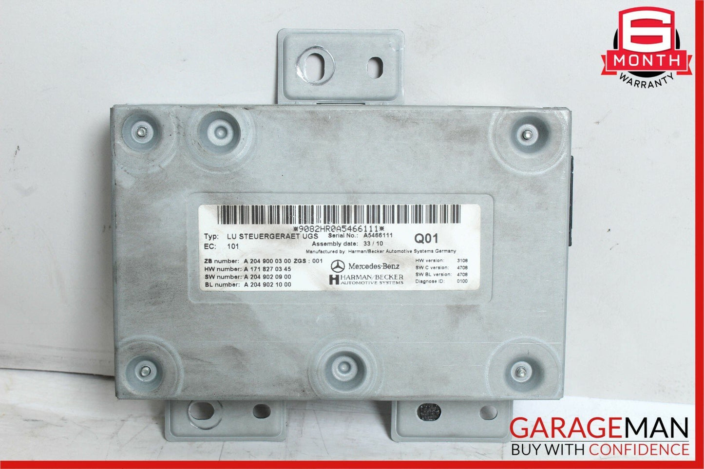 06-14 Mercedes R350 C300 S350 Communication Interface Ipod Control Module Unit