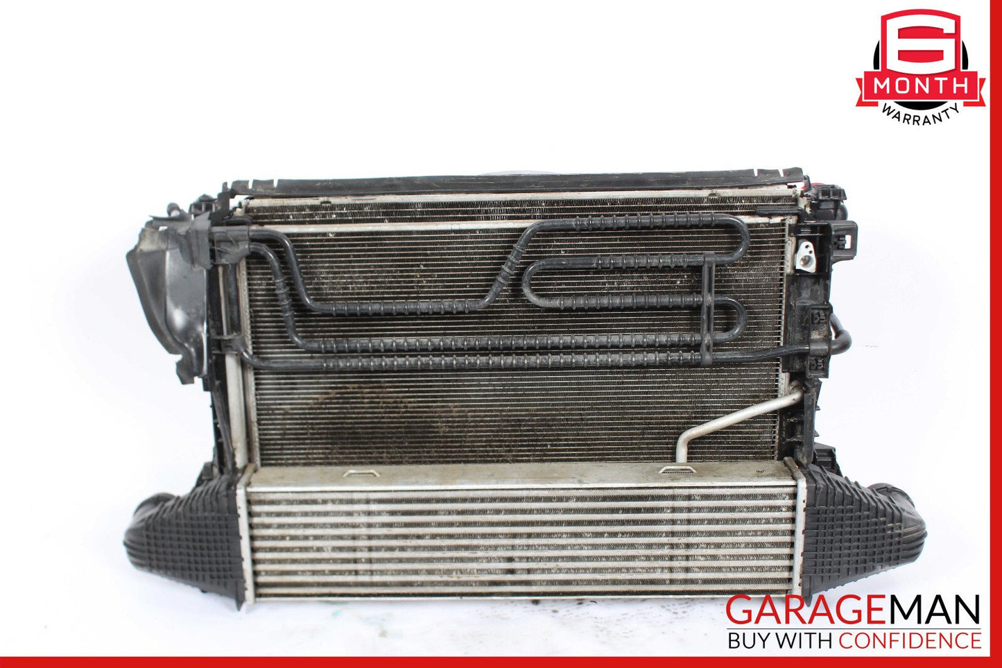 12-15 Mercedes W204 C250 Engine Motor Cooling Radiator A/C AC Condenser Assembly