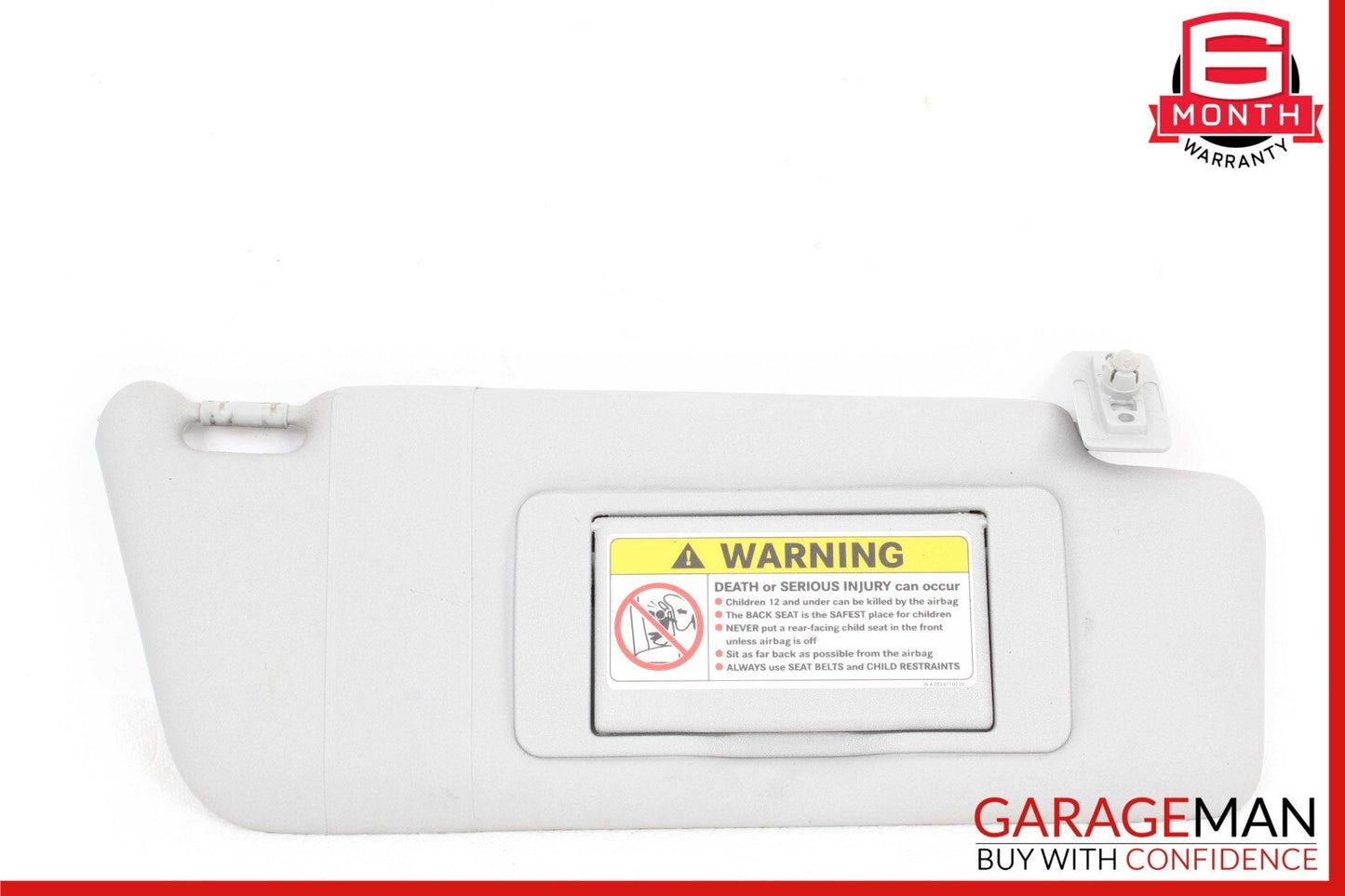 01-07 Mercedes W203 C240 Front Right Sun Visor Sunvisor Gray 2038170320 OEM