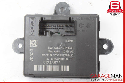 11-18 Volvo S60 Rear Left or Right Door Control Module 31343872 OEM