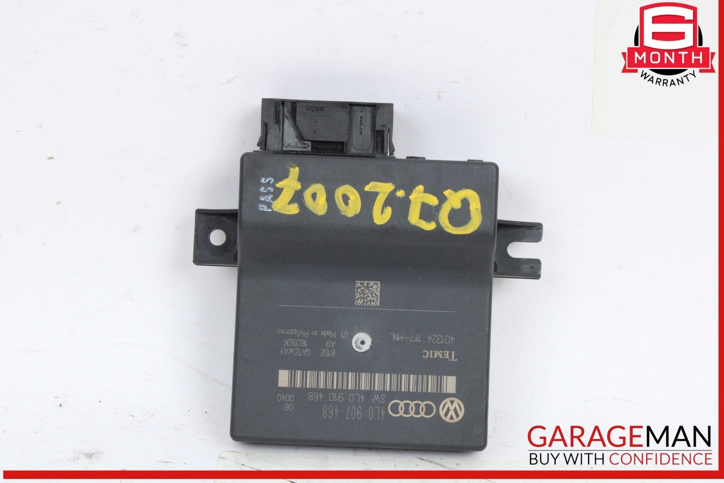 07-09 Audi Q7 Central Gateway Control Module Unit Temic 4L0907468 OEM