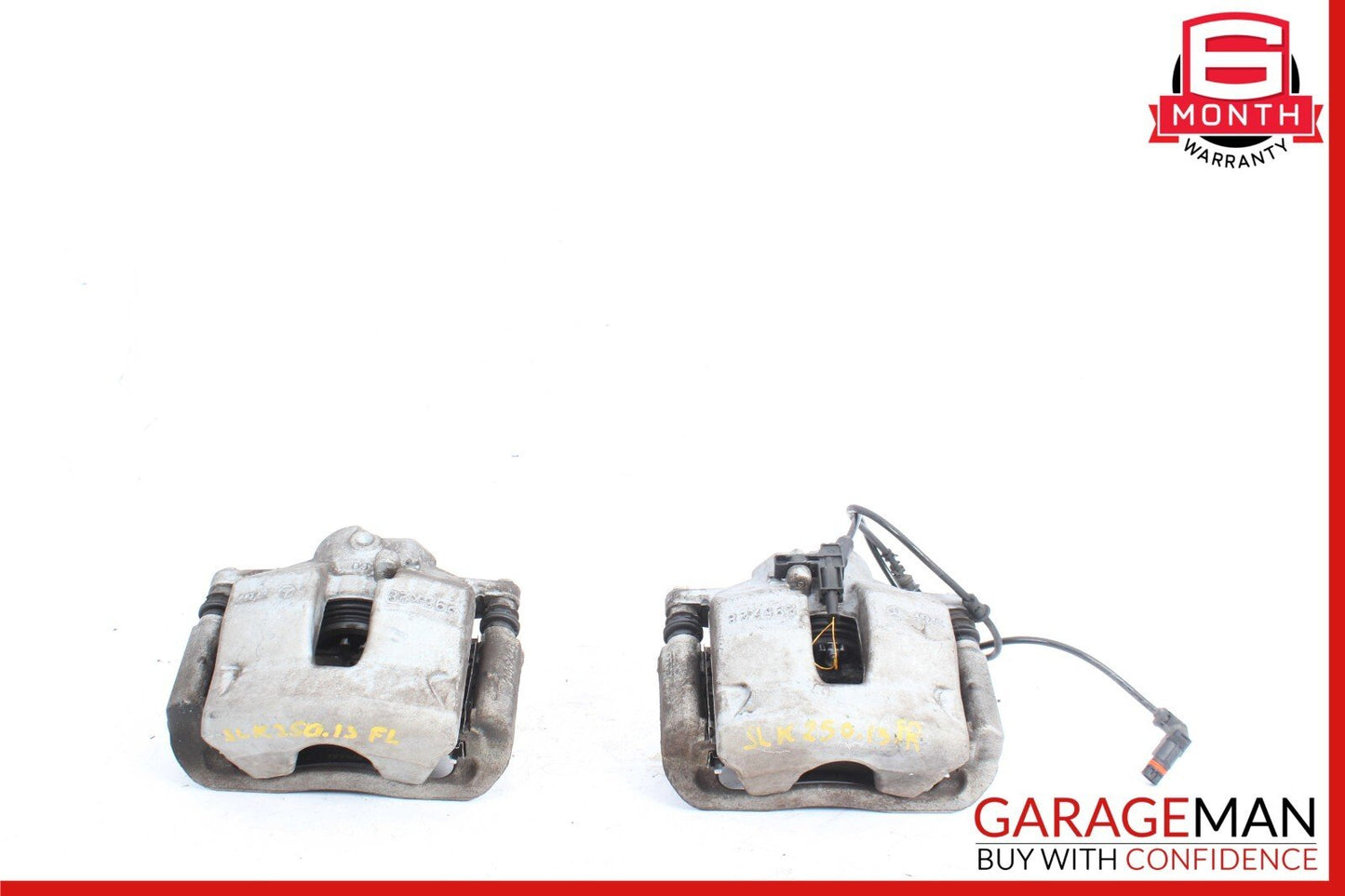 08-15 Mercedes R172 SLK250 Front Left & Right Side Brake Calipers Caliper Set