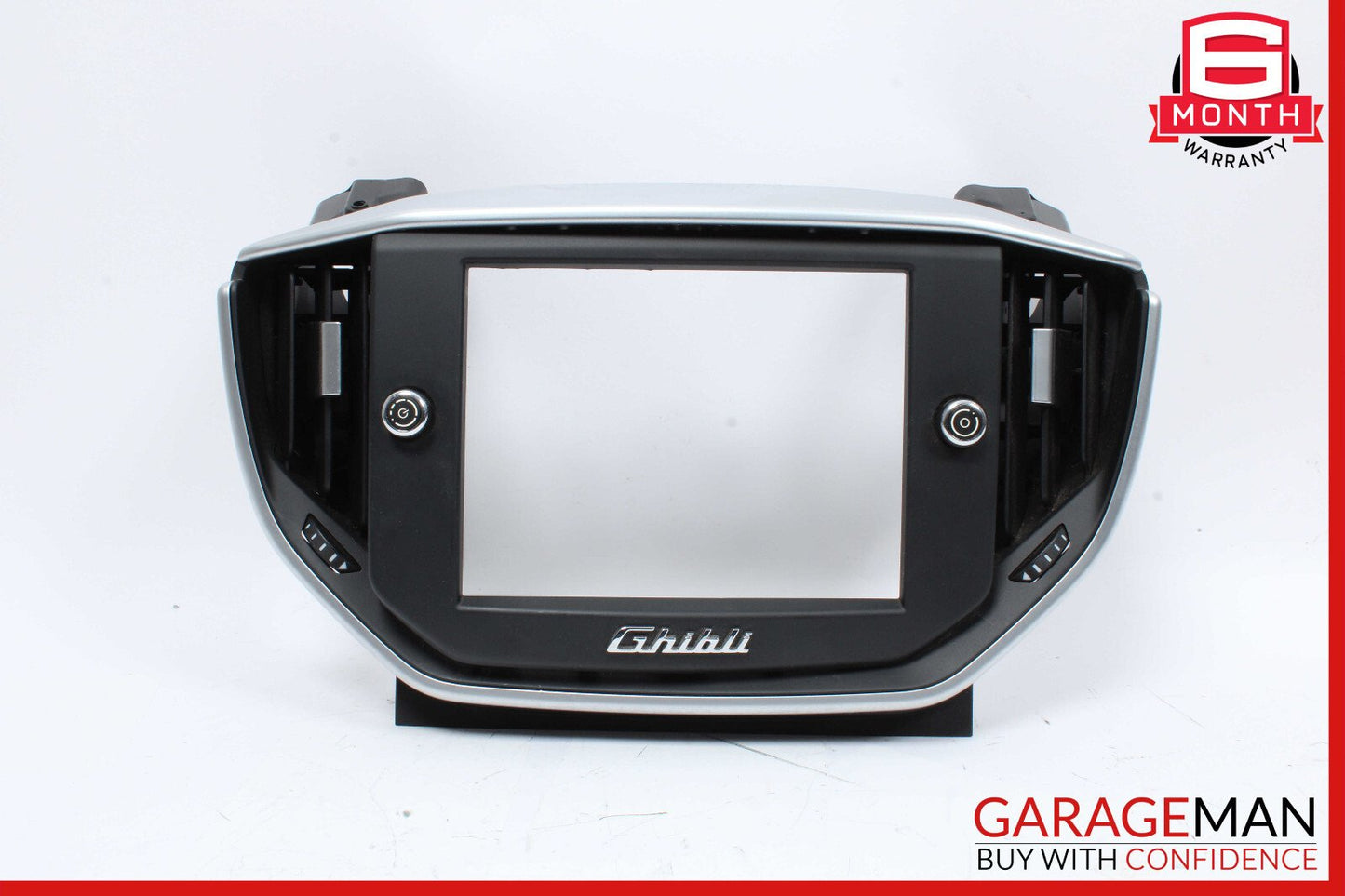 14-17 Maserati Ghibli Center Dash Display Surround A/C Air Vent Trim Assembly