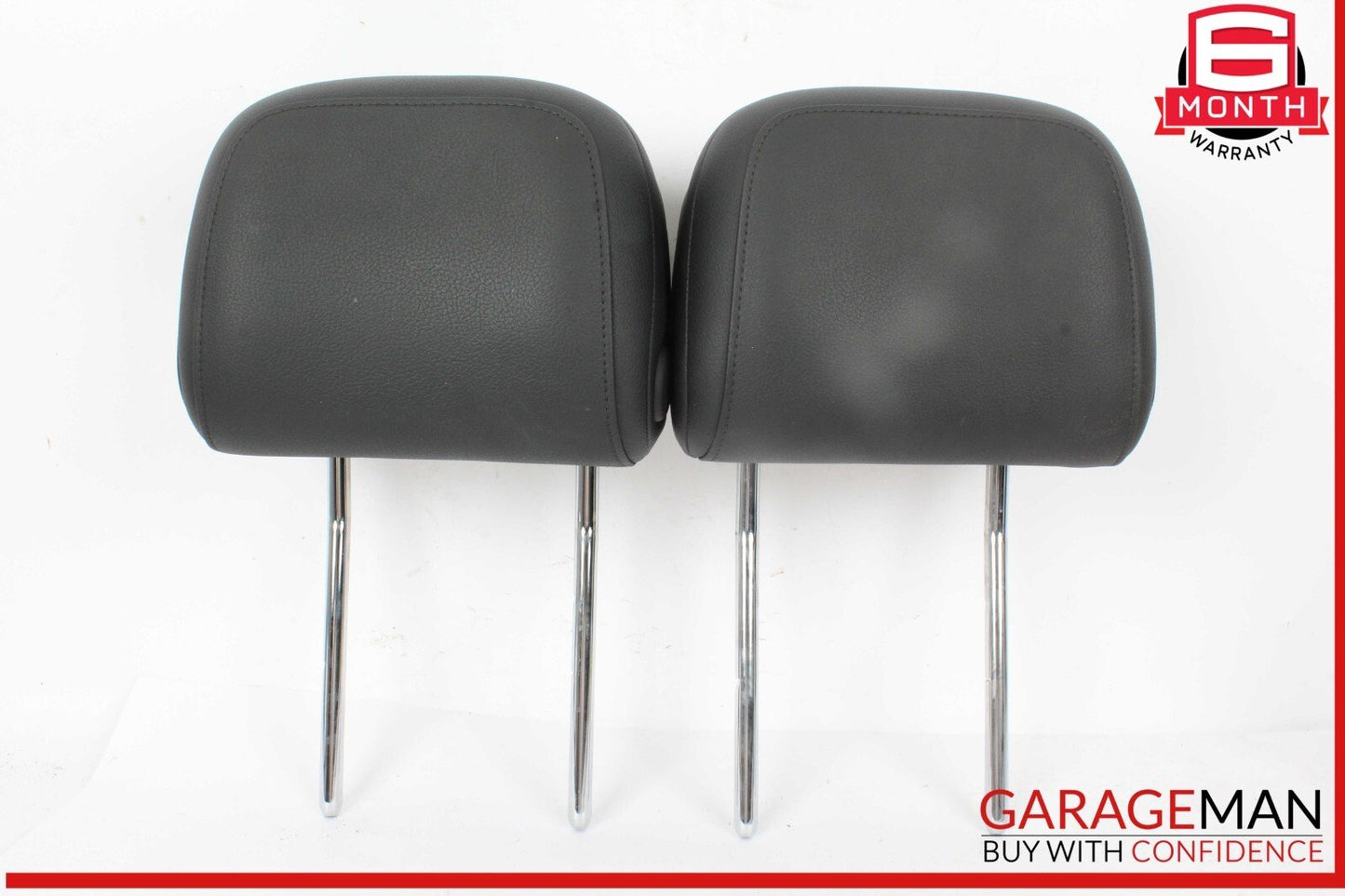 17-19 Audi A4 Front Left & Front Right Side Head Rest Headrest Black OEM