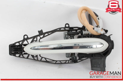 17-20 BMW 530E Front Right Passenger Side Exterior Door Handle White 9881776 OEM