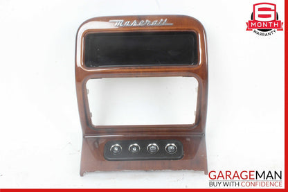 03-13 Maserati Quattroporte M139 Center Console Rear A/C Control Trim Bezel Assy