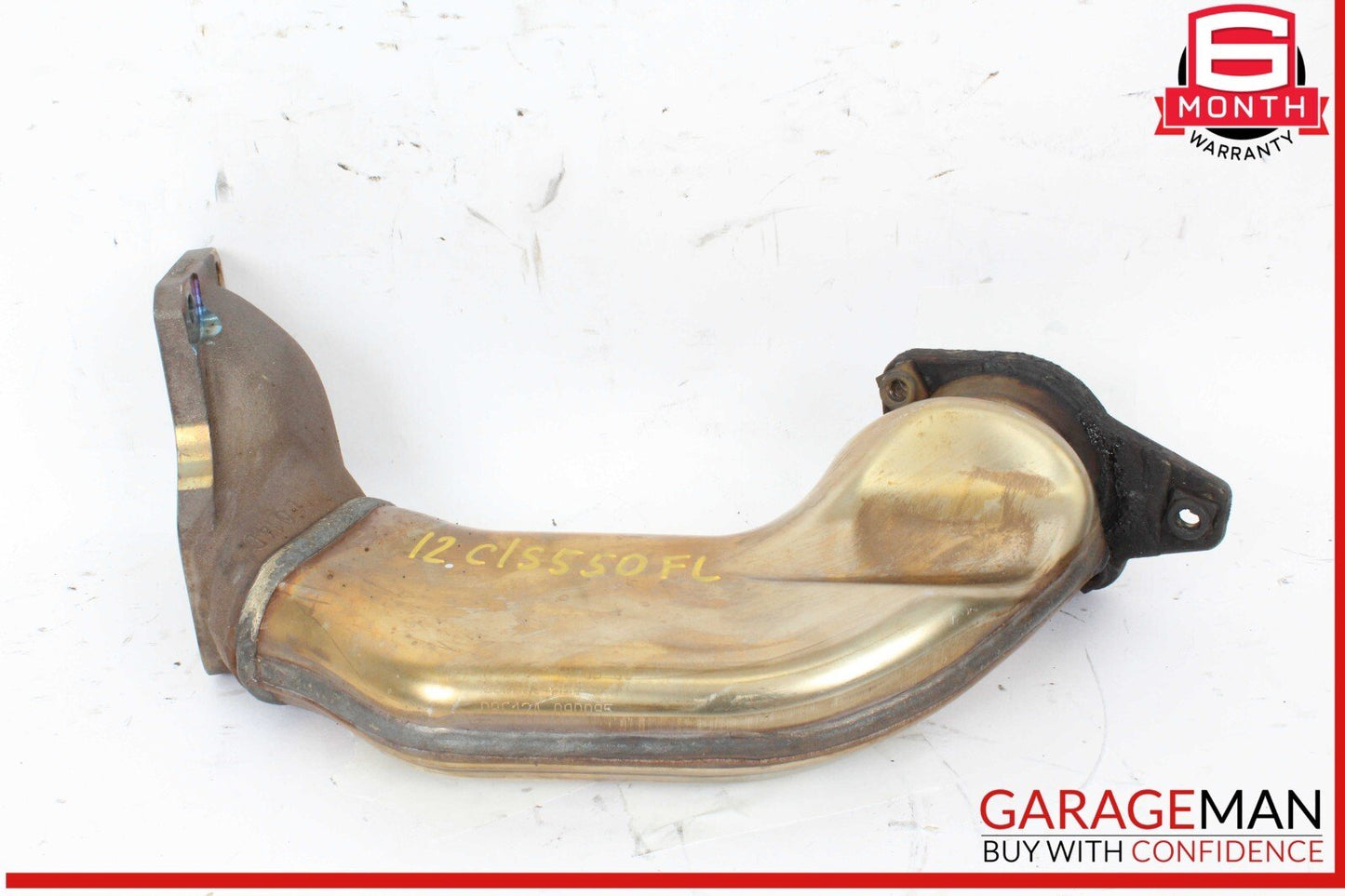 12-18 Mercedes W218 CLS550 4.6L Left Exhaust Pipe Adapter 2781400908 OEM