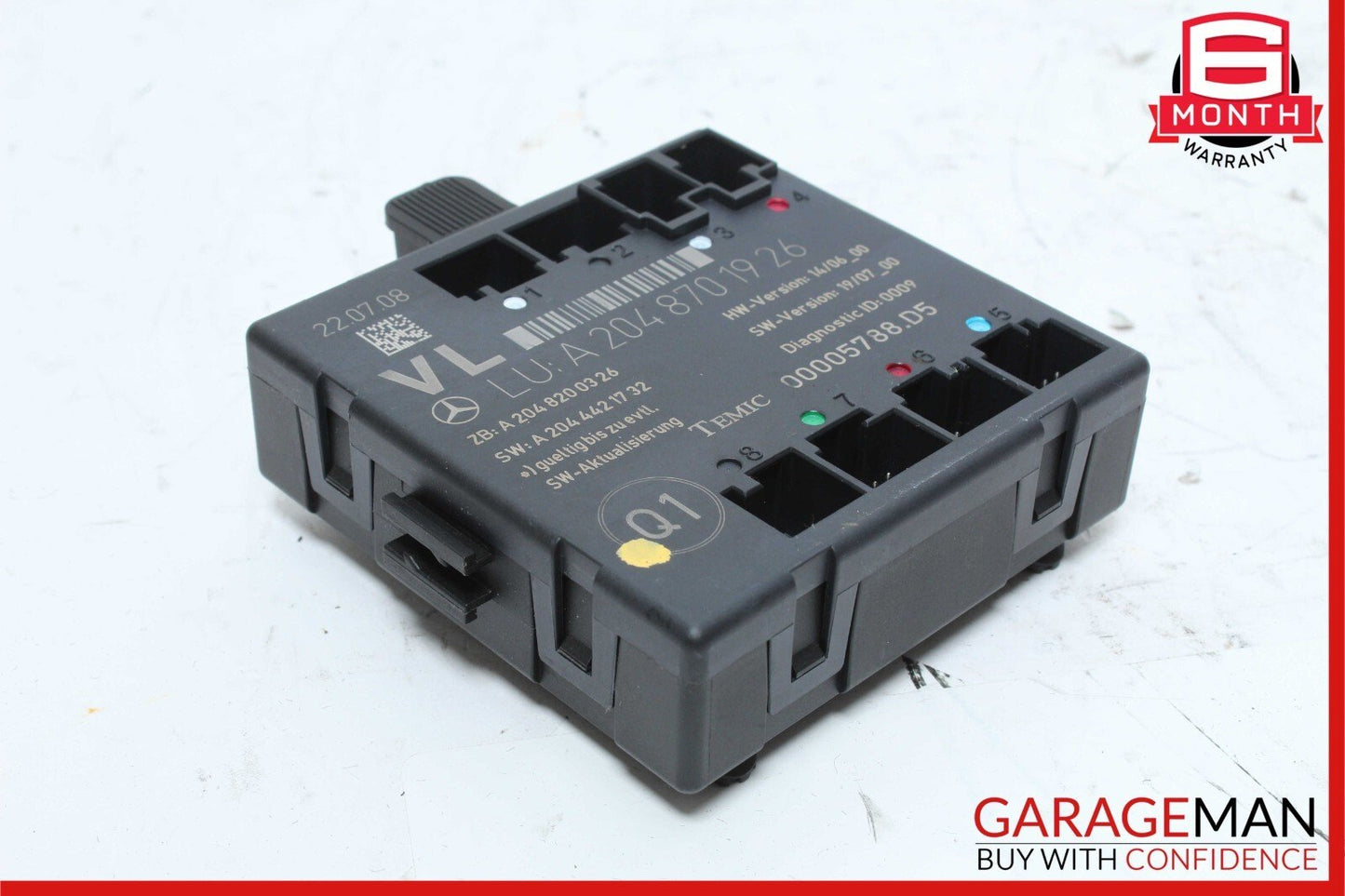 08-18 Mercedes W204 C280 C300 E400 Front Left Side Door Control Module OEM