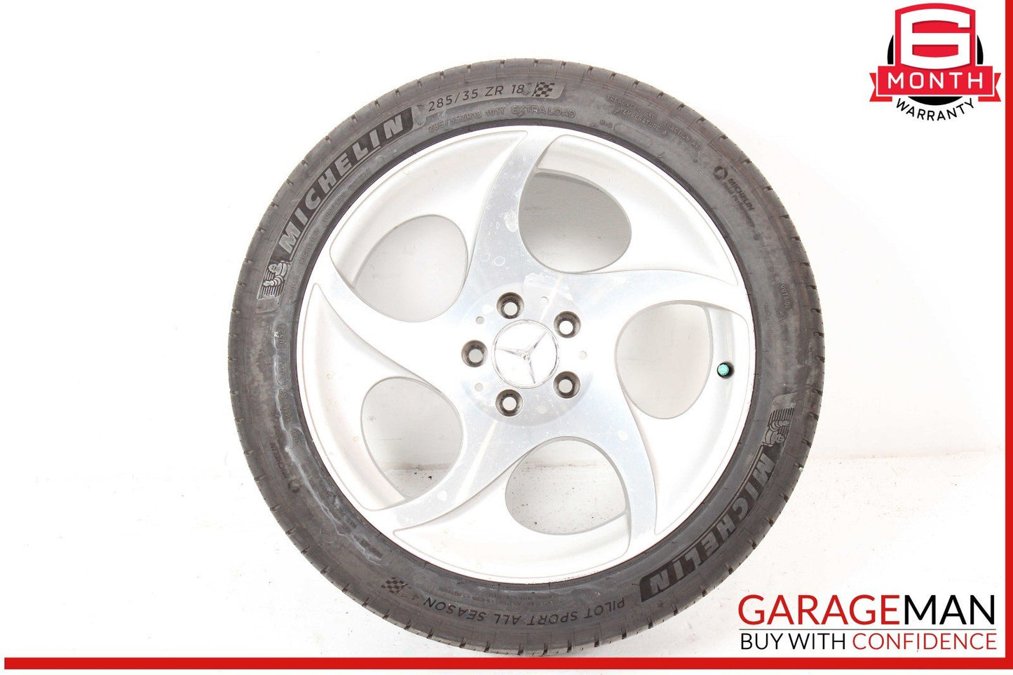 03-12 Mercedes R230 SL500 Rear Wheel Tire Rim 9.5Jx18H2 ET40 R18 2304011802 OEM