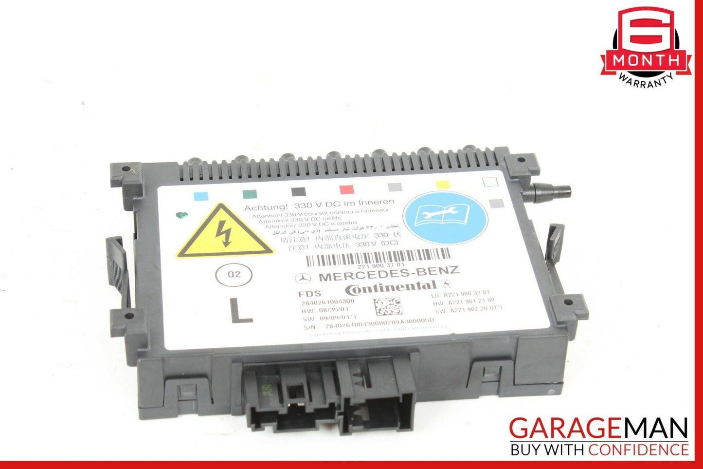 07-13 Mercedes W221 S400 Front Left Side Dynamic Seat Massage Control Module OEM
