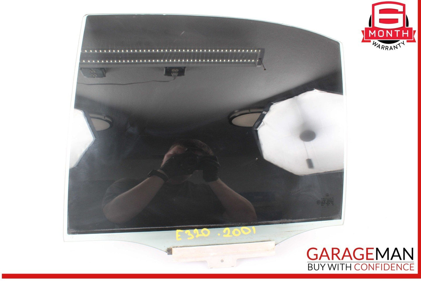 96-03 Mercedes W210 E320 Rear Left Driver Side Door Window Auto Glass OEM