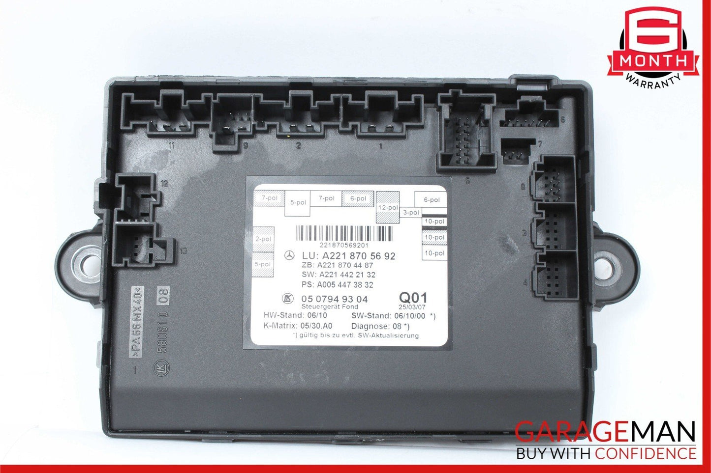 07-13 Mercedes W221 S550 S450 Rear Right or Left Side Door Control Module OEM