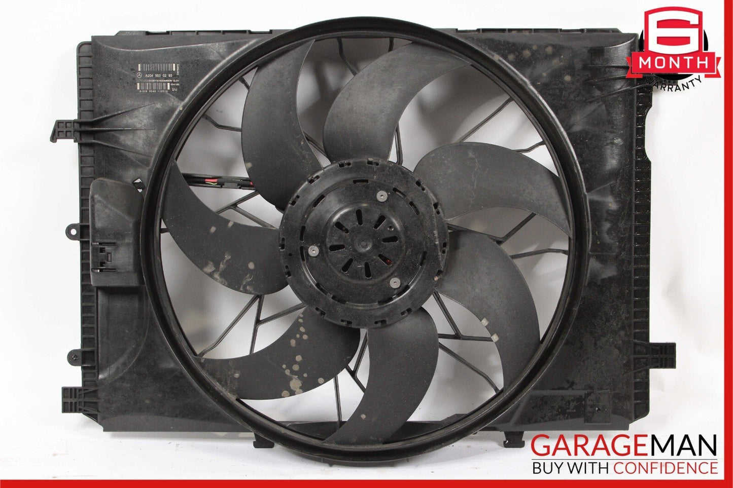 08-18 Mercedes C350 SLK350 CLS400 E350 Engine Cooling Fan Shroud Motor Assembly