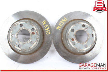 10-18 Mercedes W212 E350 Rear Brake Rotors Disc Left & Right Set OEM