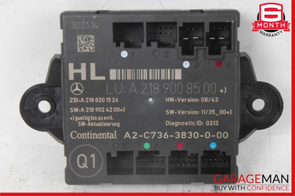 08-18 Mercedes W212 E350 CLS500 C250 Rear Left Side Door Control Module Unit OEM