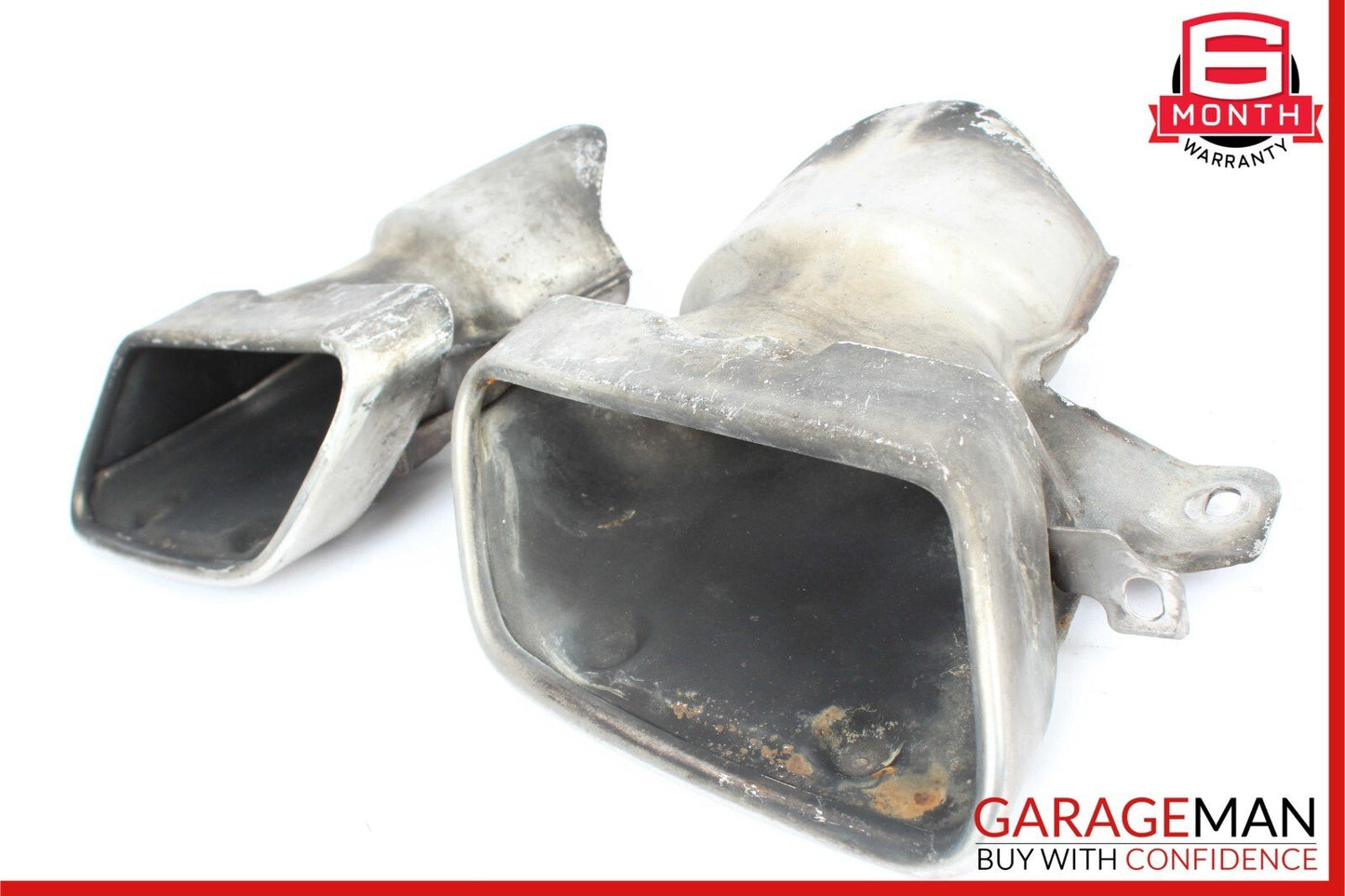 10-18 Mercedes W212 E350 CLS550 Sport Rear Left & Right Exhaust Muffler Tip Set