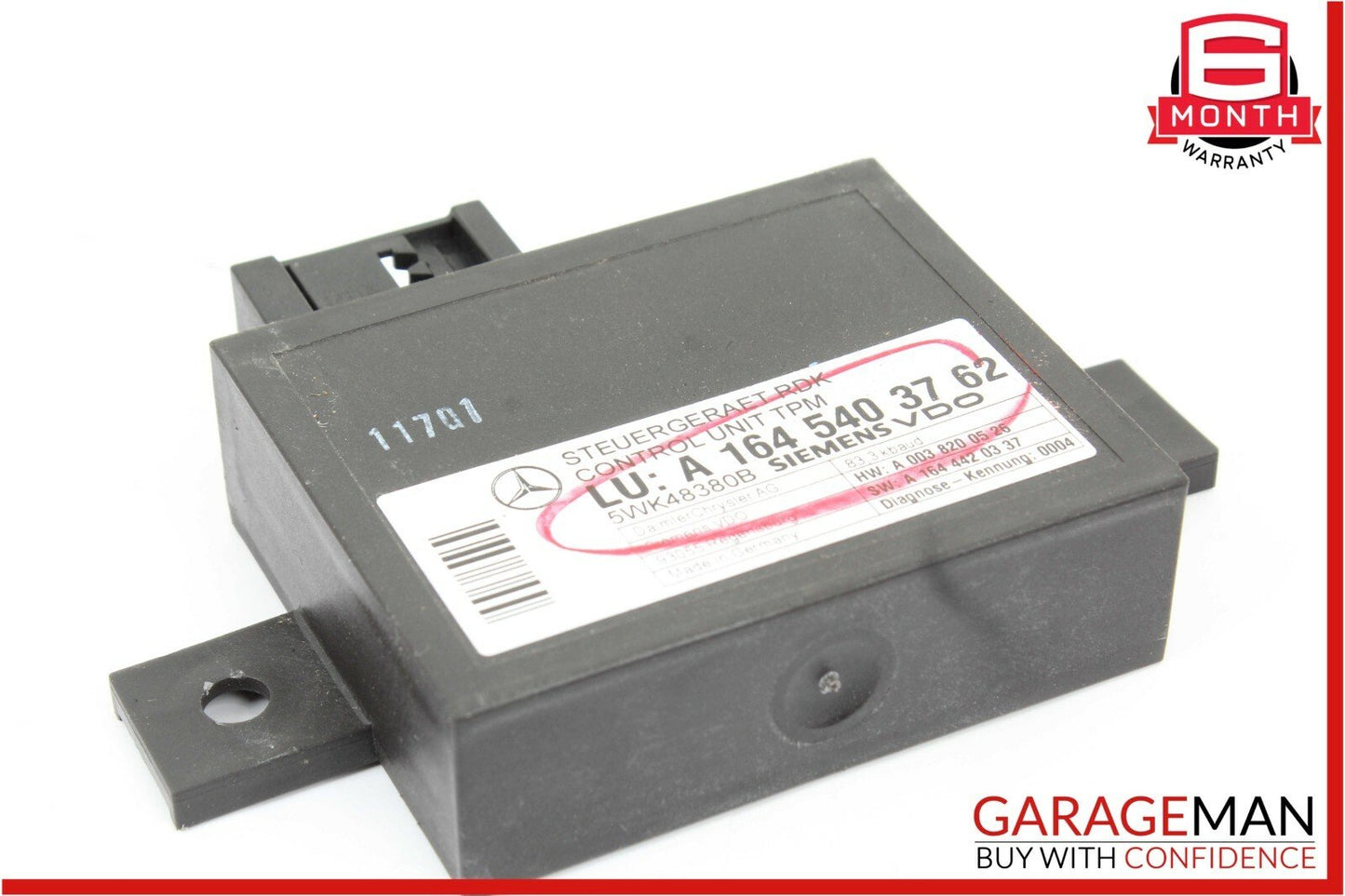 05-12 Mercedes CLK500 E350 E550 CL63 AMG TPMS Tire Pressure Control Module Unit