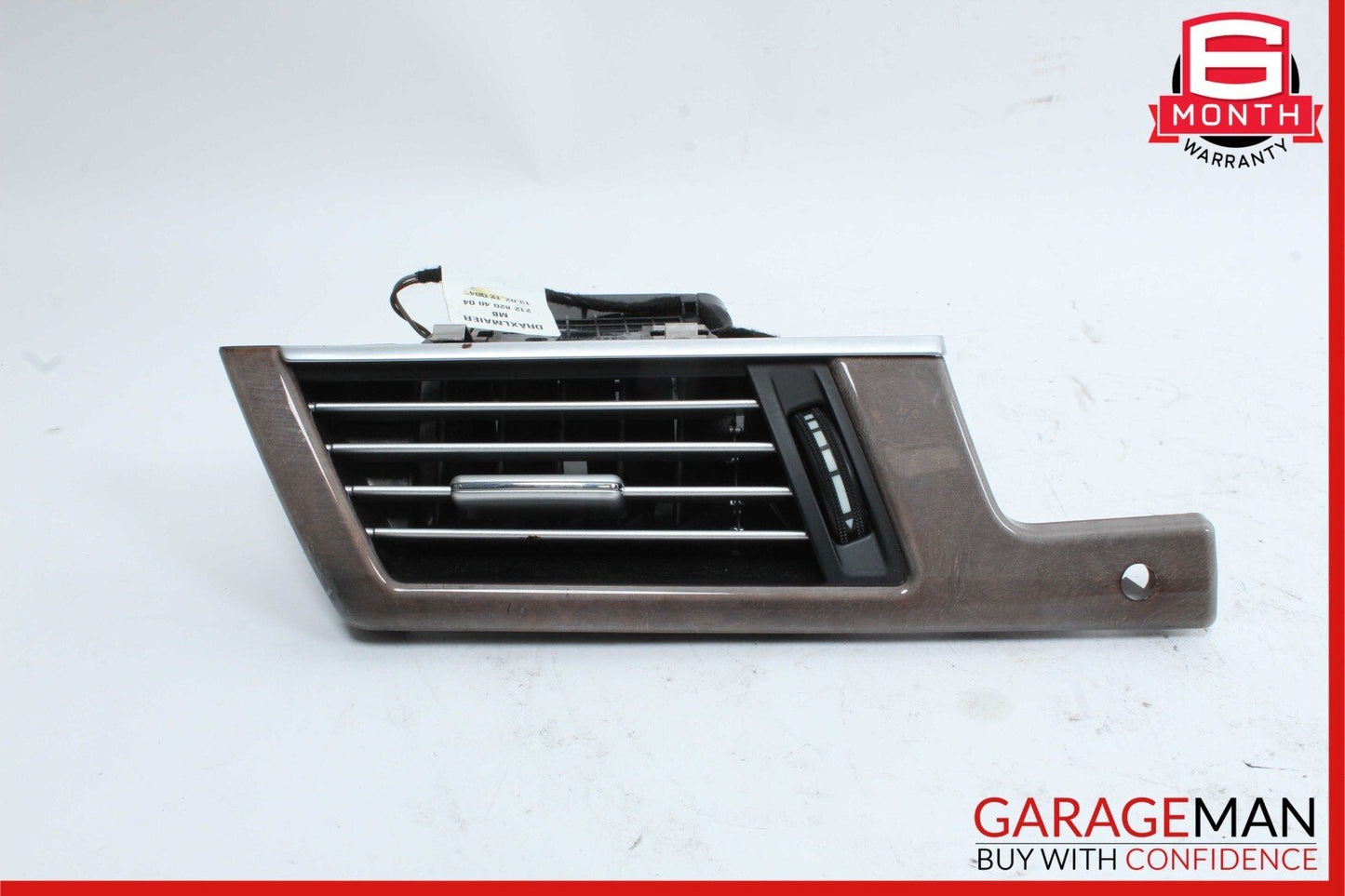 10-14 Mercedes W212 E350 Dashboard Dash AC A/C Grille Air Vent Left Trim Wood