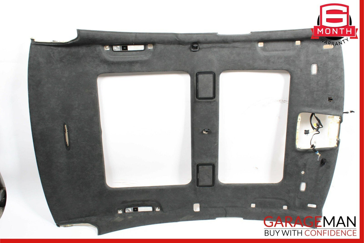 10-13 Mercedes W221 S63 AMG Panoramic Roof Ceiling Headliner Trim Suede Black