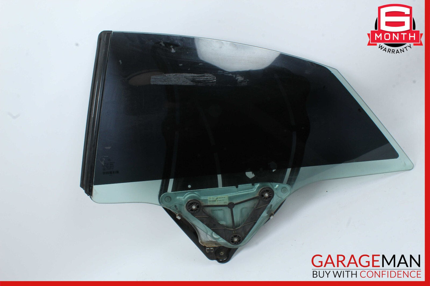 10-13 Mercedes W207 E350 Coupe Rear Left Quarter Window Glass & Regulator OEM