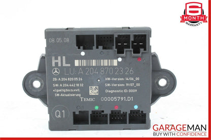 08-18 Mercedes W204 C300 E350 CLS550 Rear Left Side Door Control Module OEM