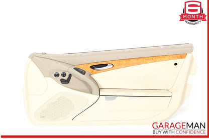 03-06 Mercedes R230 SL500 SL55 AMG Front Right Interior Door Panel Beige OEM