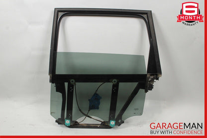 03-06 Porsche Cayenne 955 Rear Left Door Frame Window Regulator Glass Assy