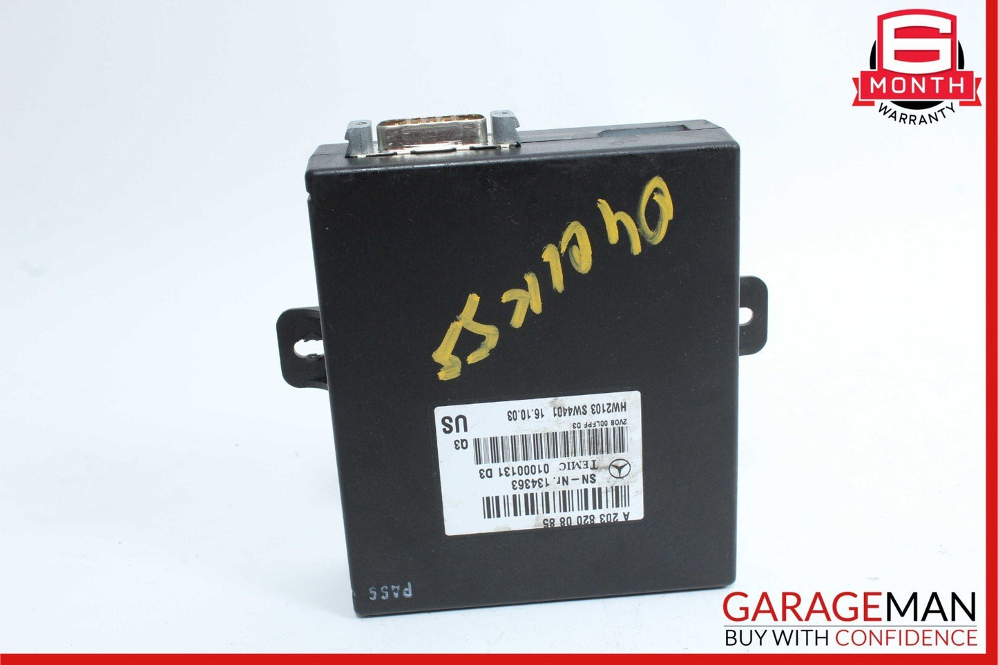03-06 Mercedes R230 SL500 CLK55 AMG Voice Command Control Module 2038200885