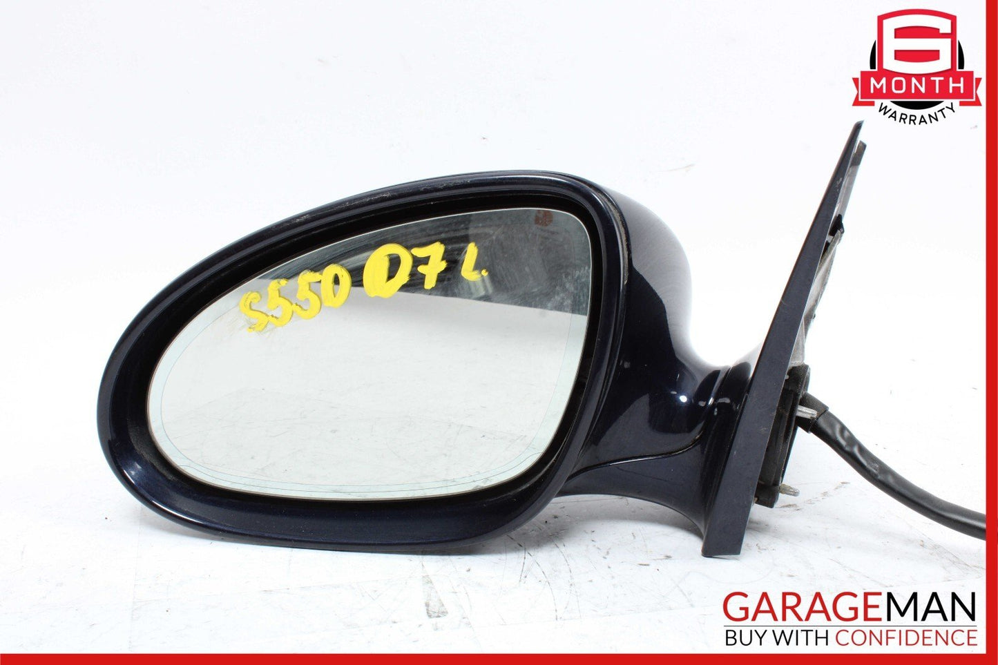 07-09 Mercedes W221 S550 S600 Front Left Side Mirror Door Rear View Black