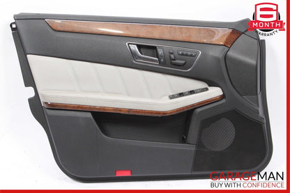10-13 Mercedes W212 E350 Front Left Interior Door Panel Cover Assembly Grey