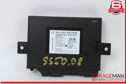 07-10 Mercedes W221 S550 S600 Keyless Go Control Module Unit 2218707392 OEM