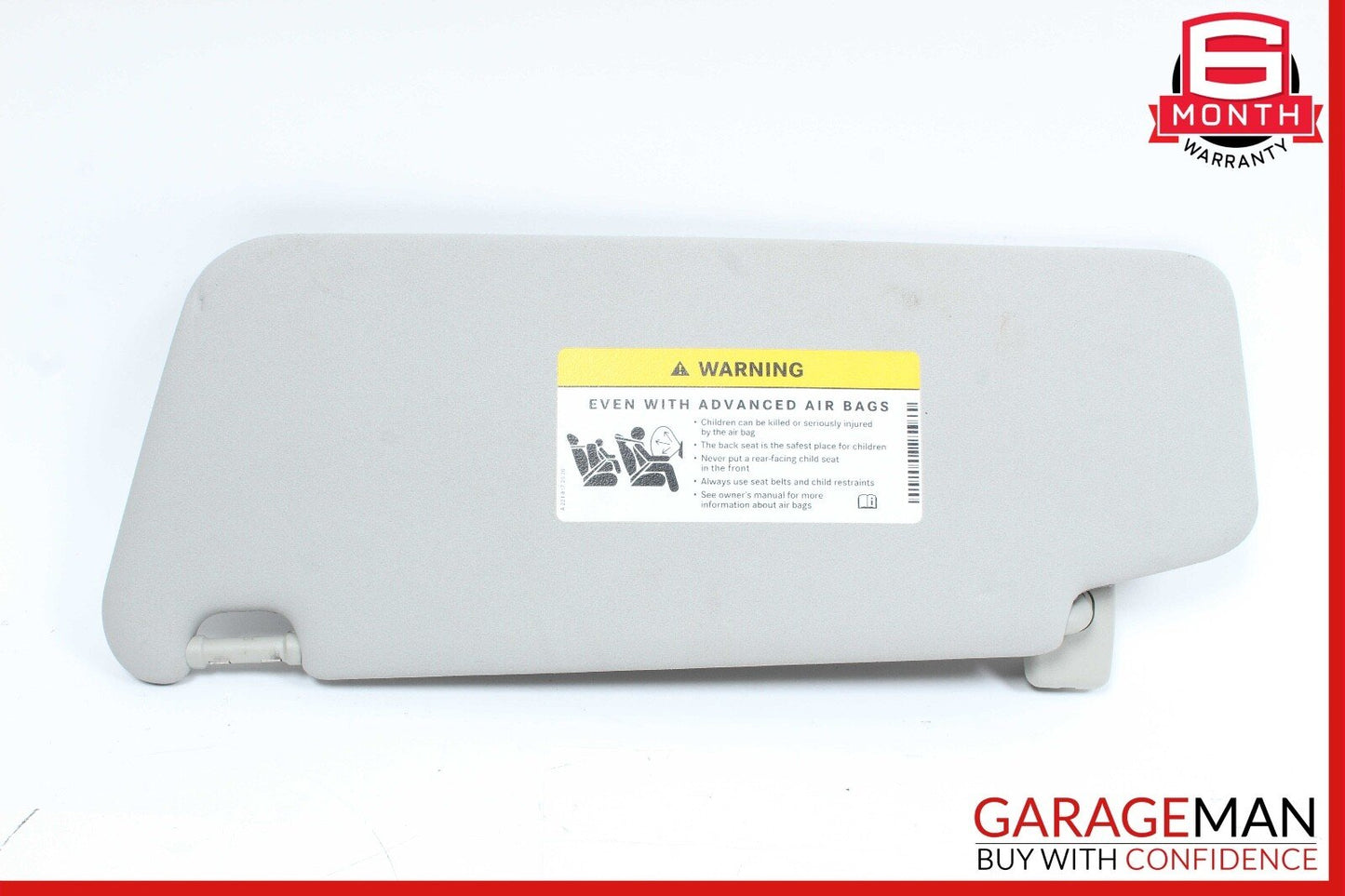 08-14 Mercedes W204 C300 Front Right Sun Visor Sunvisor Shade Grey OEM