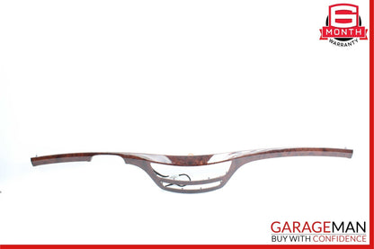 10-13 Mercedes W221 S550 S400 Center Dashboard Dash Trim Molding Brown Wood OEM