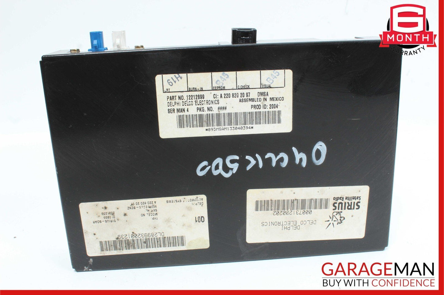 03-09 Mercedes GL450 E550 CLK55 AMG Sirius Satellite Radio Receiver Module