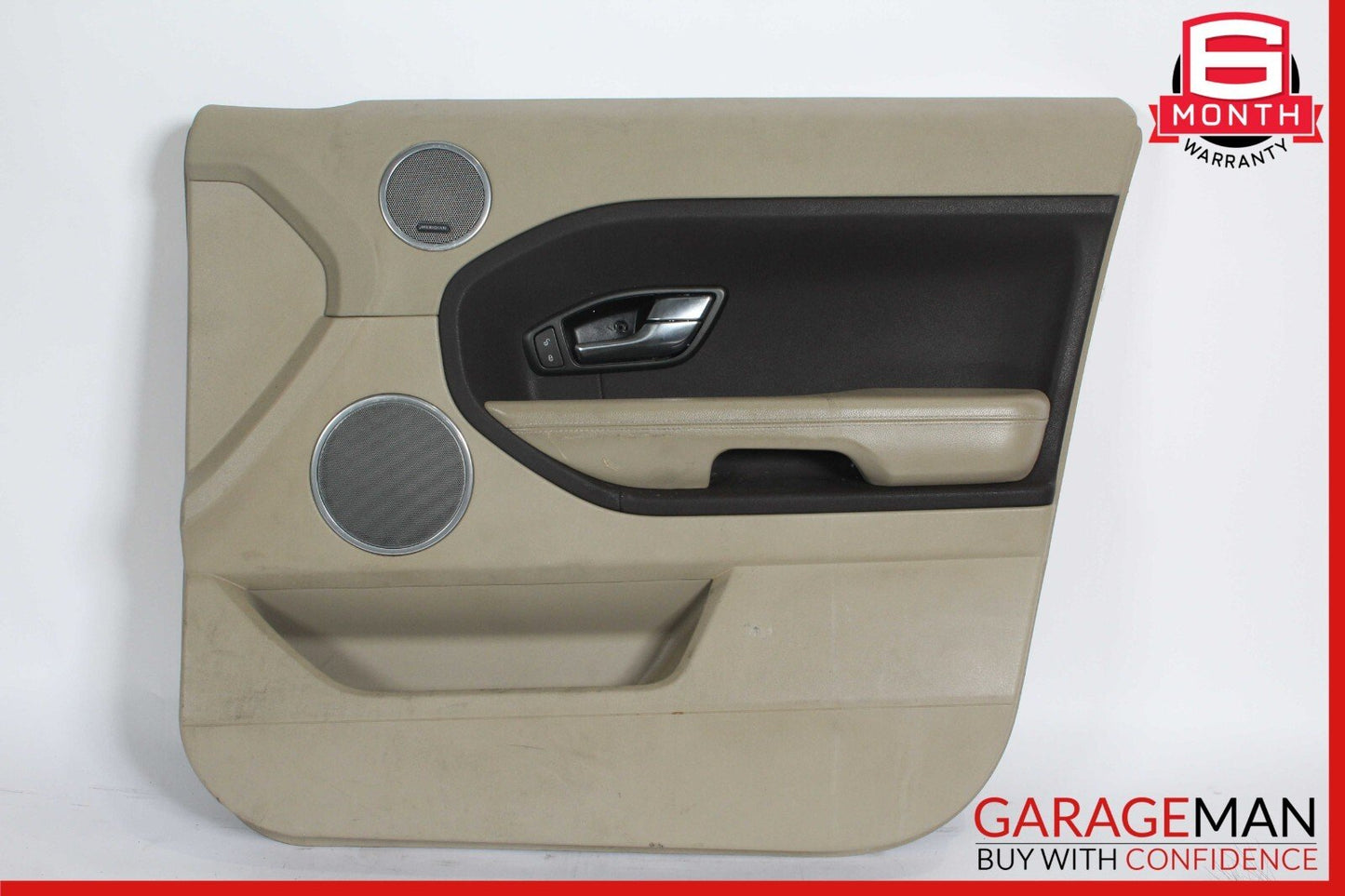 12-19 Land Rover Range Rover Evoque Front Right Interior Door Panel Assy Beige