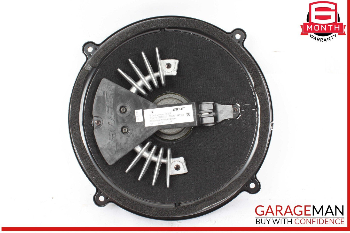 03-19 Maserati Quattroporte Rear Bose Subwoofer Sub Woofer Sound Speaker OEM