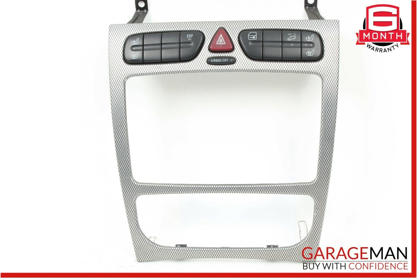 01-04 Mercedes W203 C230 Coupe Center Dash Radio Bezel Trim Switch Assembly OEM