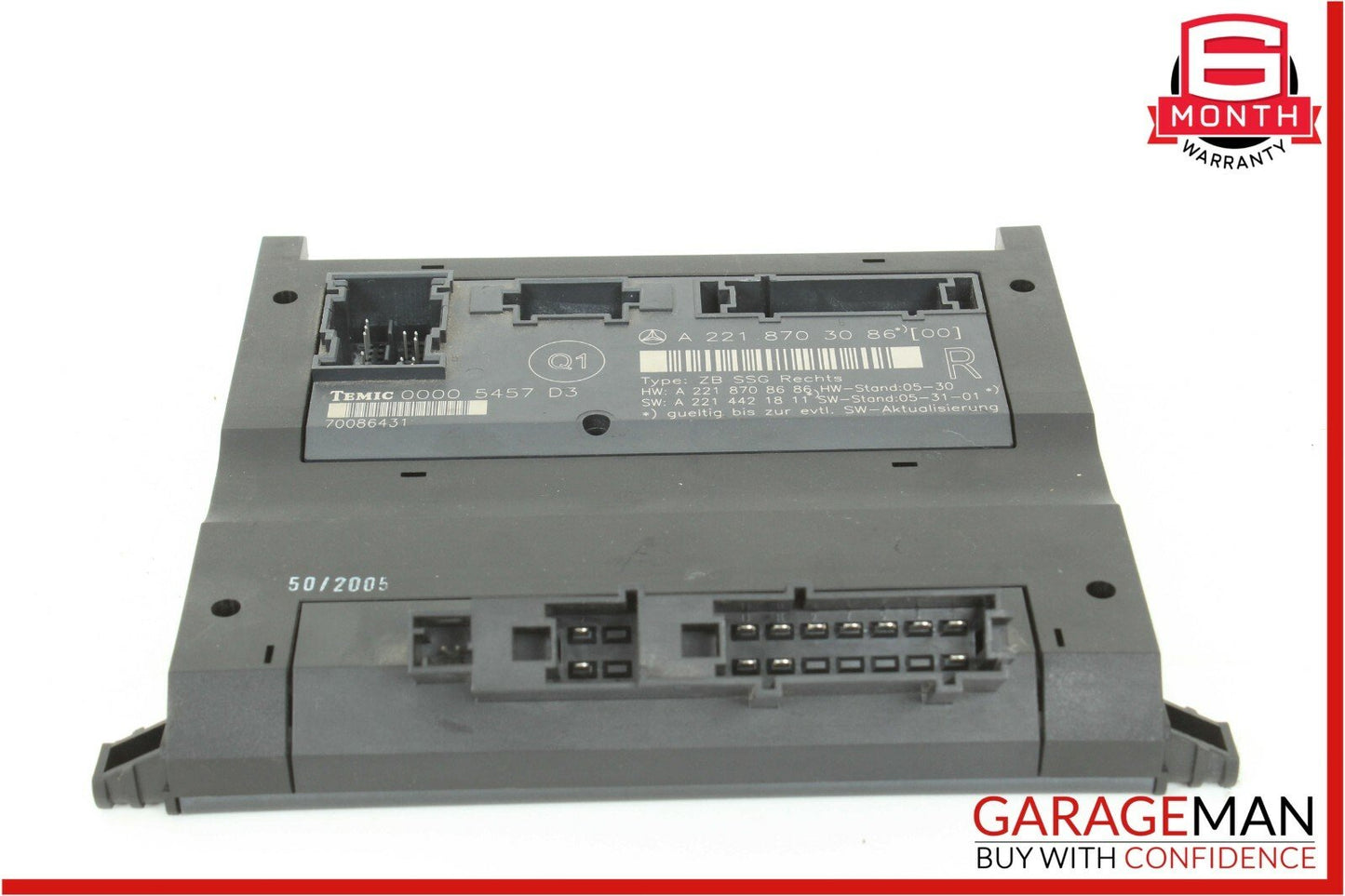 07-13 Mercedes W221 S550 S65 AMG Front Right Side Under Seat Control Module OEM