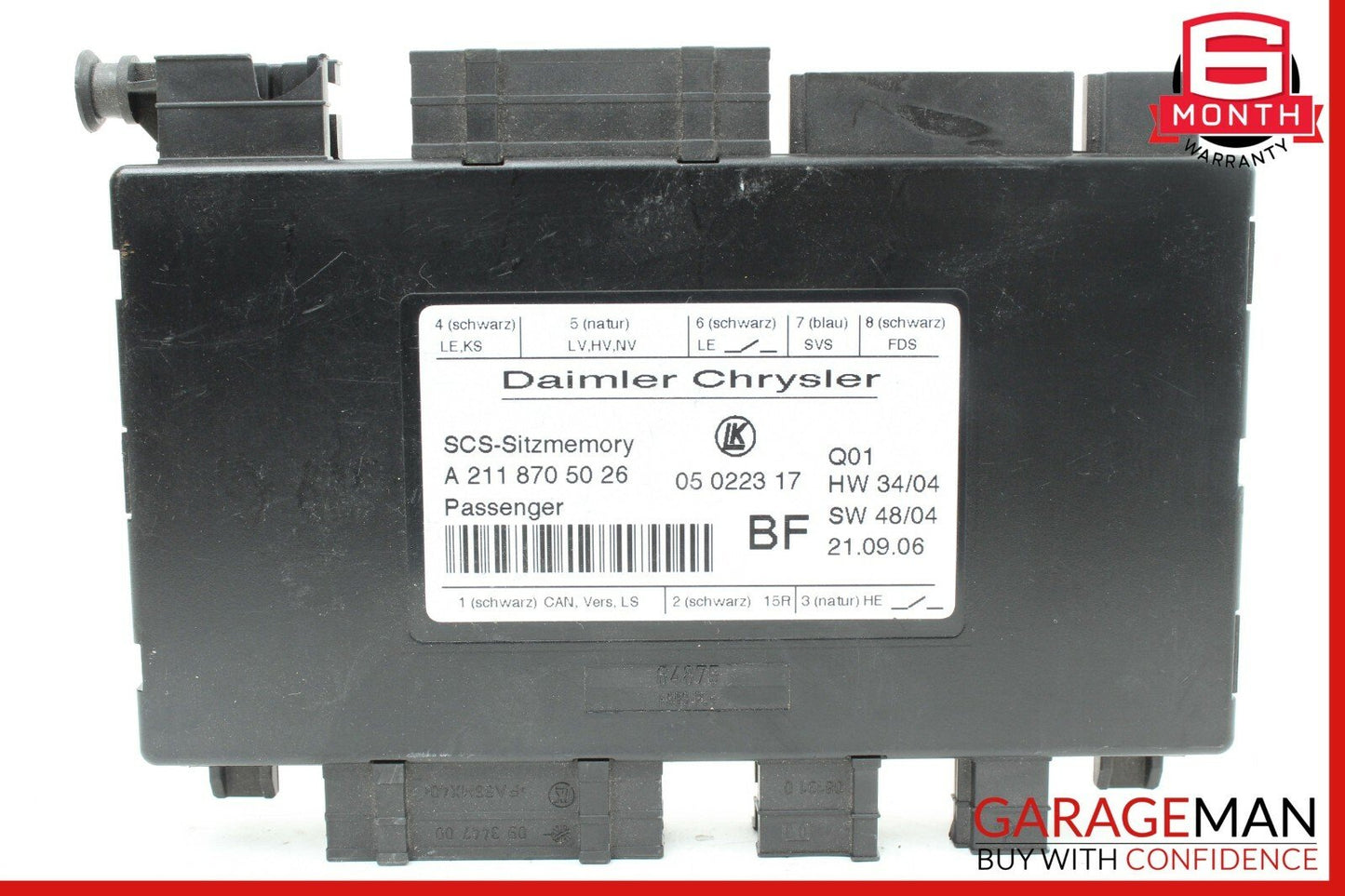 03-11 Mercedes CLS500 GL450 E550 Front Right Side Seat Control Module Unit