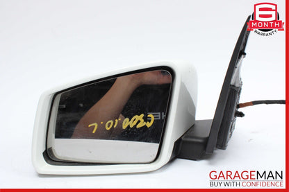 10-11 Mercedes W204 C300 Front Left Driver Side Rear View Door Mirror White OEM