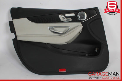 15-16 Mercedes W205 C350e C300 Front Left Interior Door Panel Trim Assy Grey