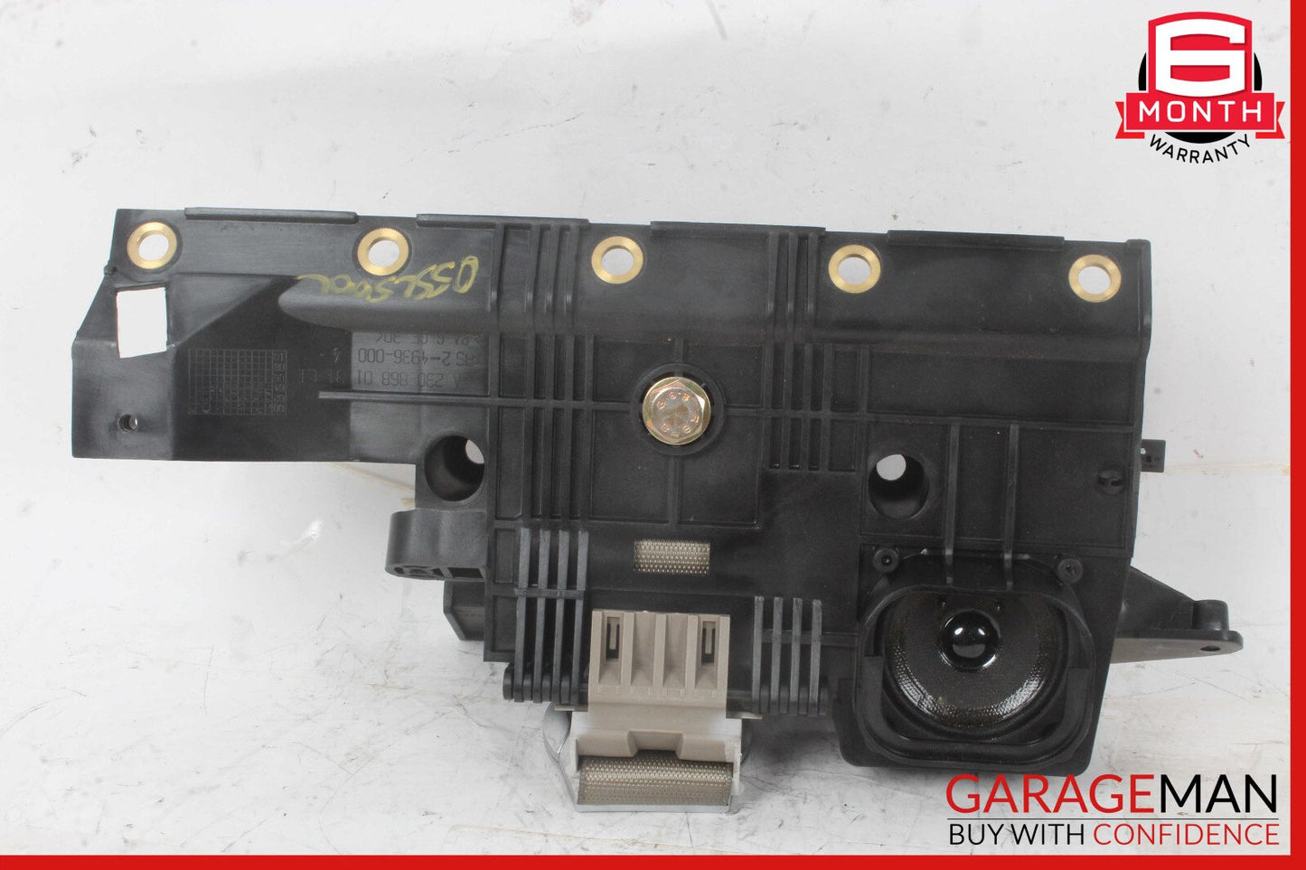 03-08 Mercedes R230 SL500 Rear Left Speaker Luggage Seat Belt Retractor Beige