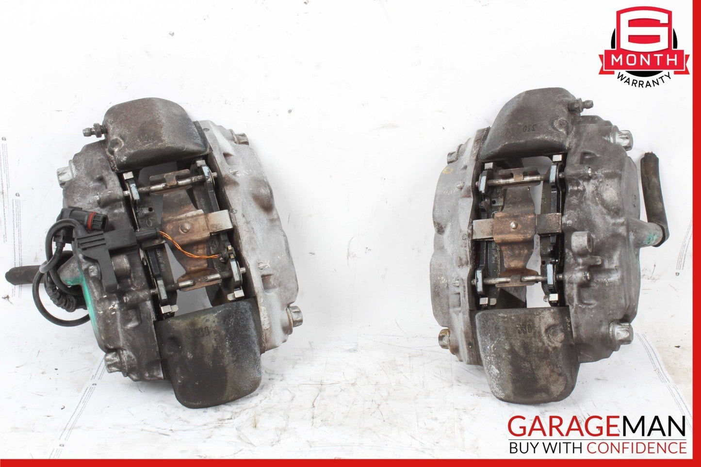 07-09 Mercedes R230 SL550 Front Right & Left Brake Caliper Calipers Set of 2 Pc