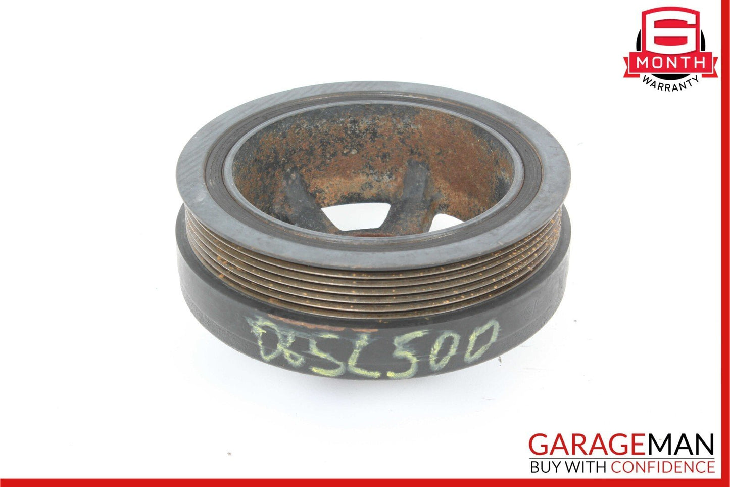 03-06 Mercedes R230 SL500 SL55 Tandem Power Steering Pump Pulley 0004661815 OEM