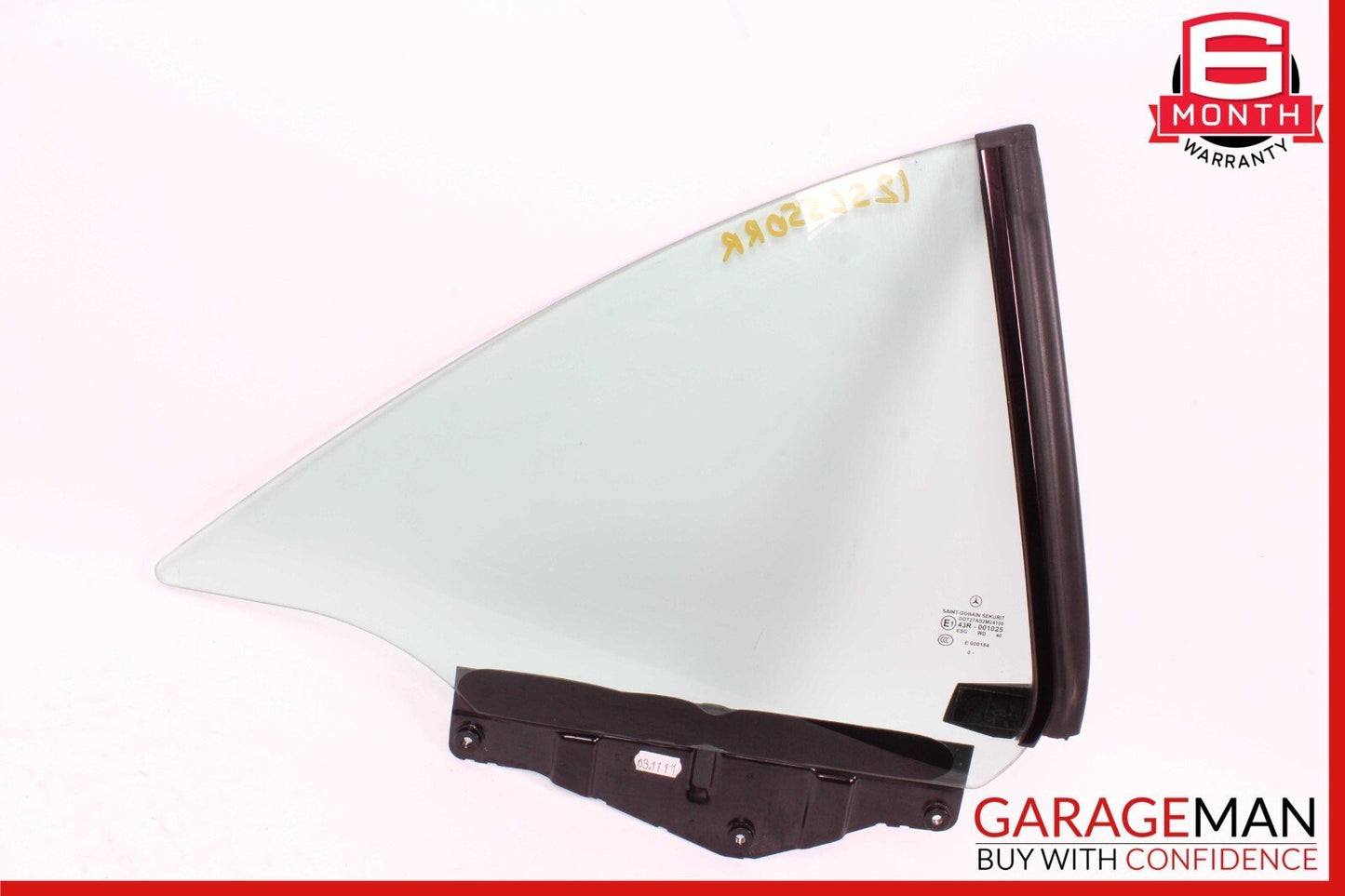 03-12 Mercedes R230 SL550 SL600 Rear Right Side Door Window Quarter Auto Glass