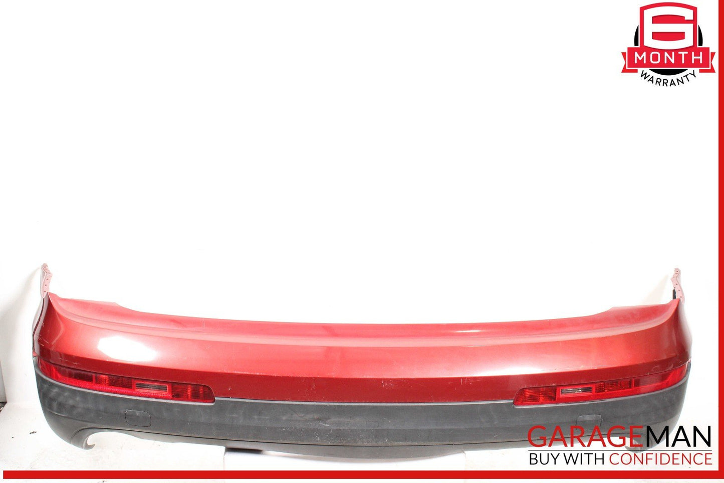 07-09 Audi Q7 Rear Bumper Cover Assembly Red OEM